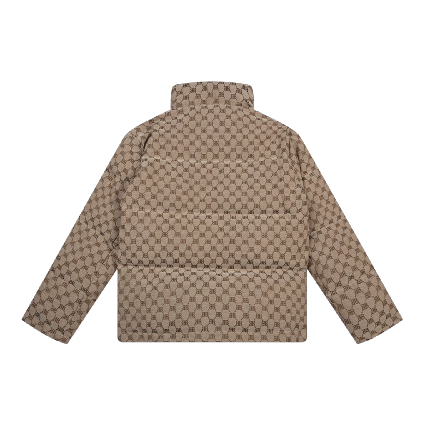 Balenciaga x Gucci Hacker Project BB Print Puffer jacket
