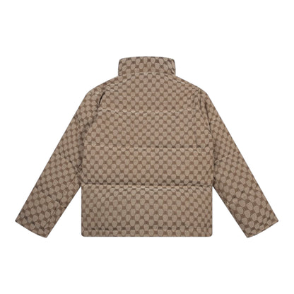 Balenciaga x Gucci Hacker Project BB Print Puffer jacket