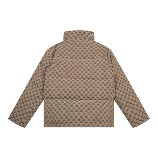 Balenciaga x Gucci Hacker Project BB Print Puffer jacket