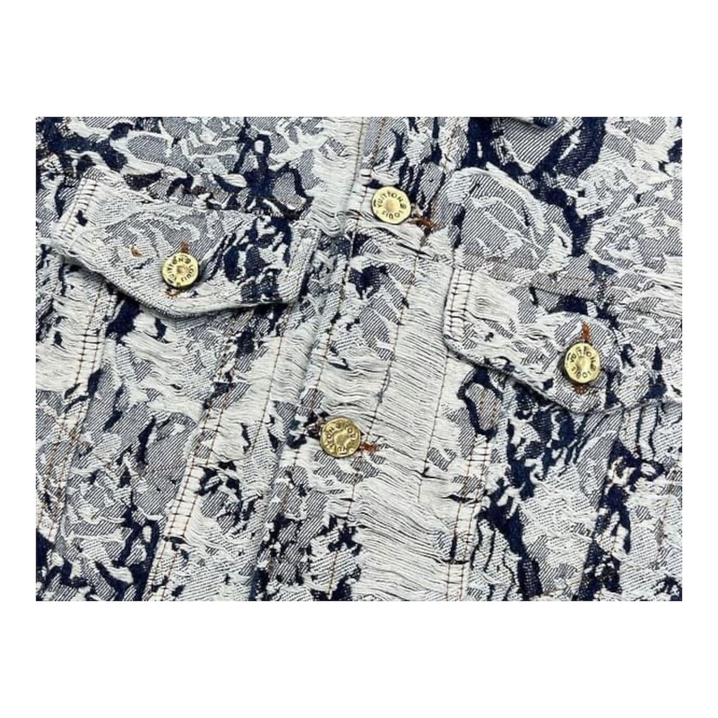 Louis Vuitton embroidered denim jacket