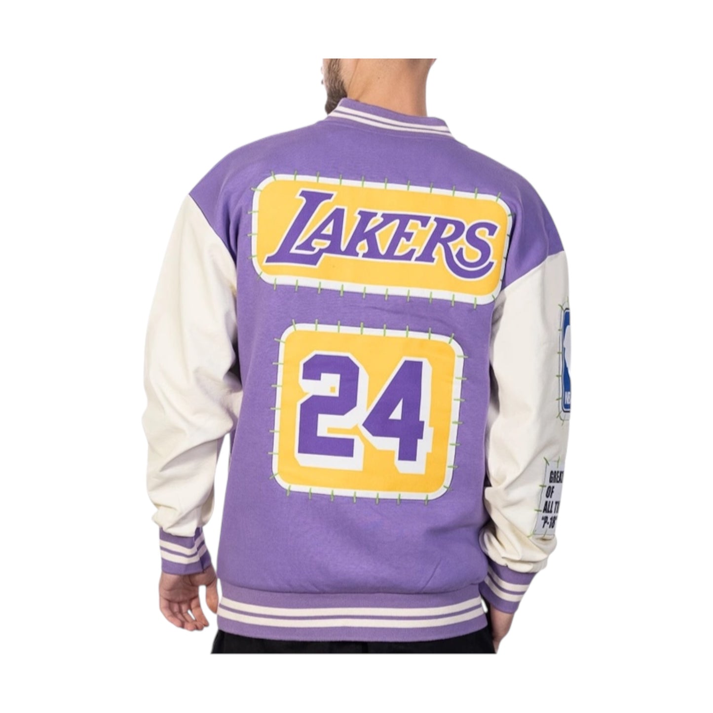 Plus eighteen X lakers varsity jacket