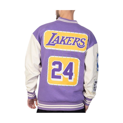 Plus eighteen X lakers varsity jacket