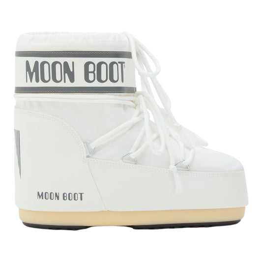 MOON BOOT ICON LOW WHITE NYLON BOOTS
