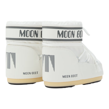 MOON BOOT ICON LOW WHITE NYLON BOOTS