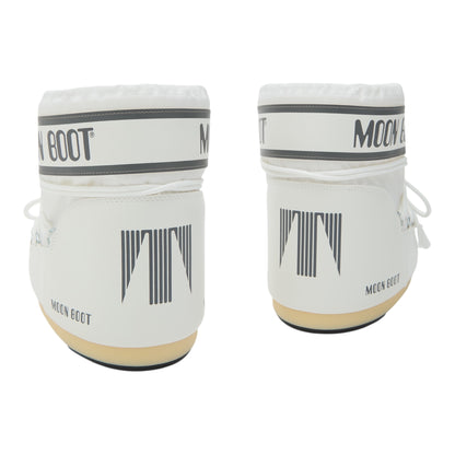MOON BOOT ICON LOW WHITE NYLON BOOTS