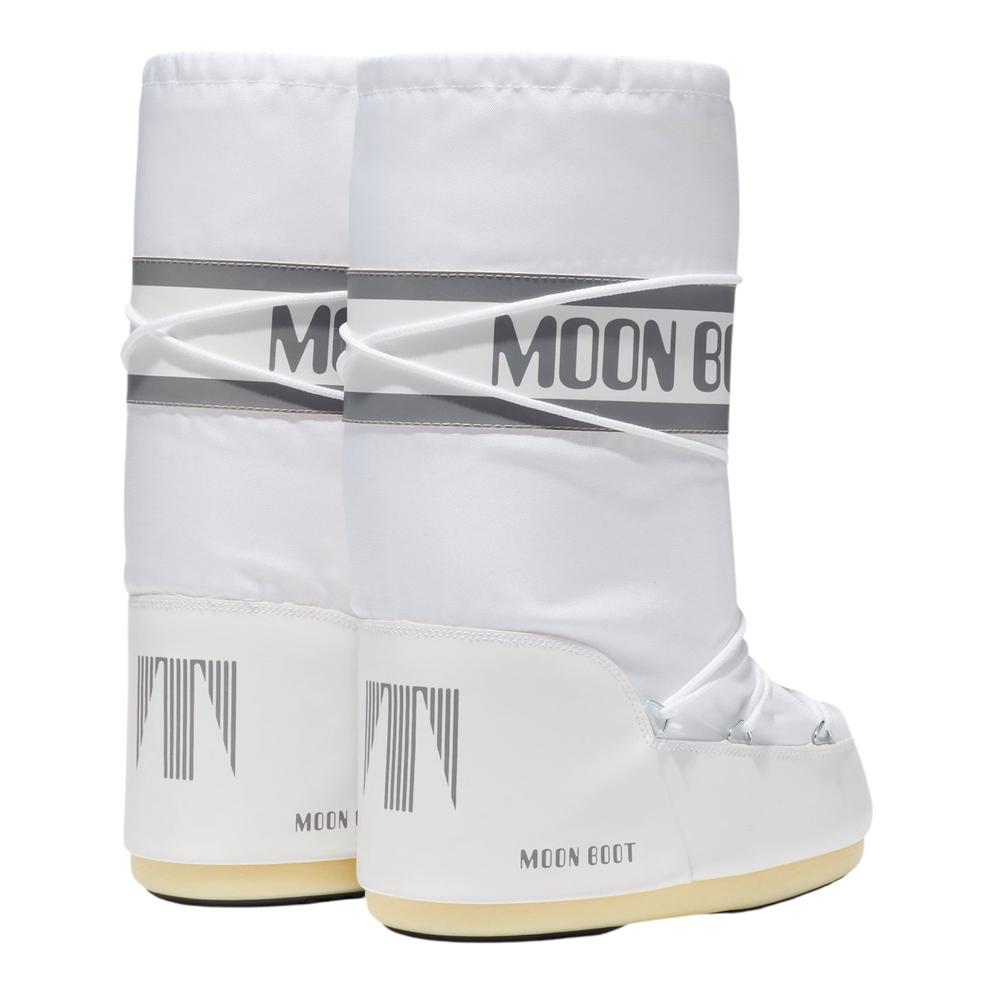 MOON BOOT ICON WHITE NYLON BOOTS