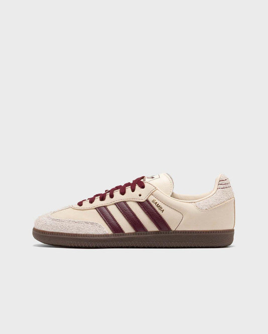 Adidas samba OG wonder white maroon